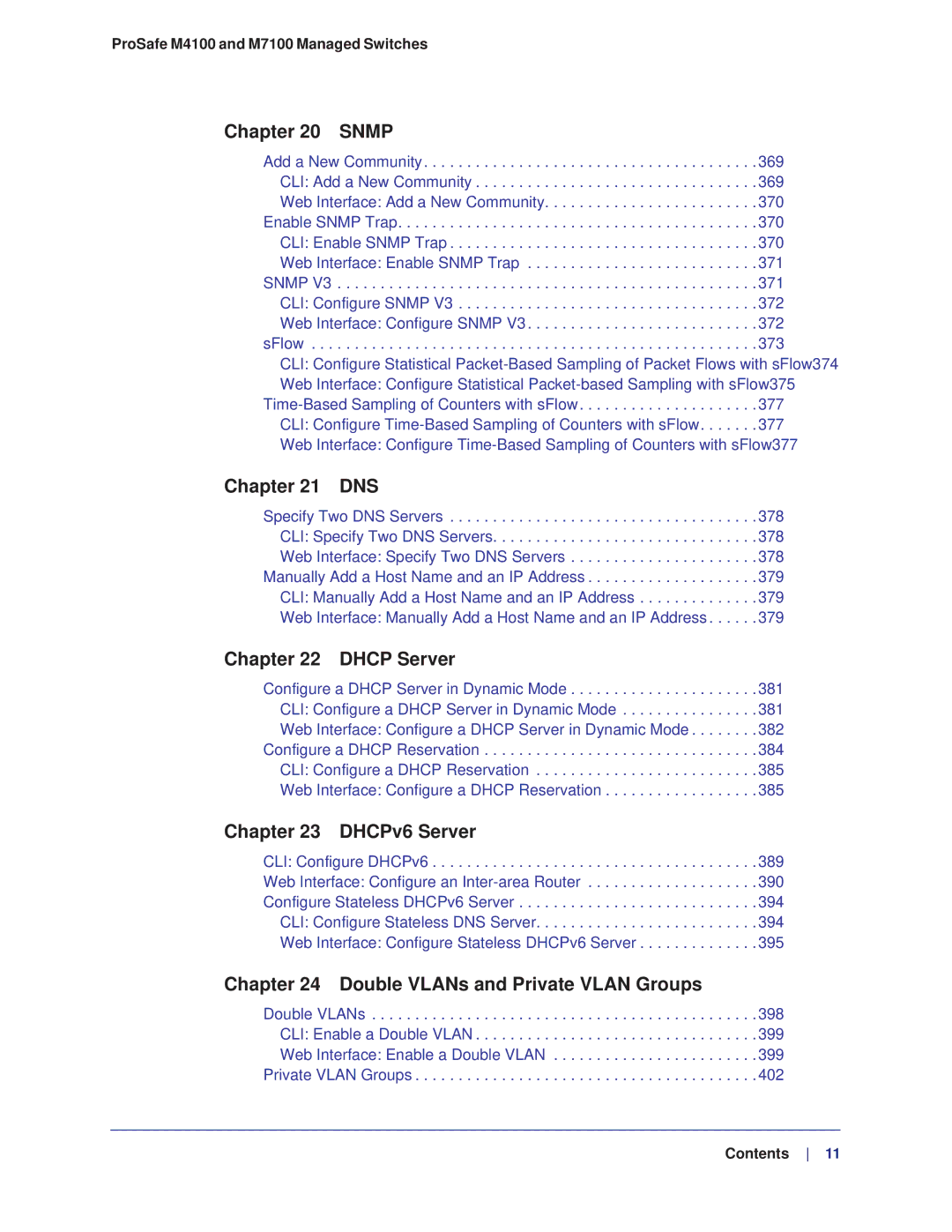 NETGEAR M4100, M7100 manual Snmp 