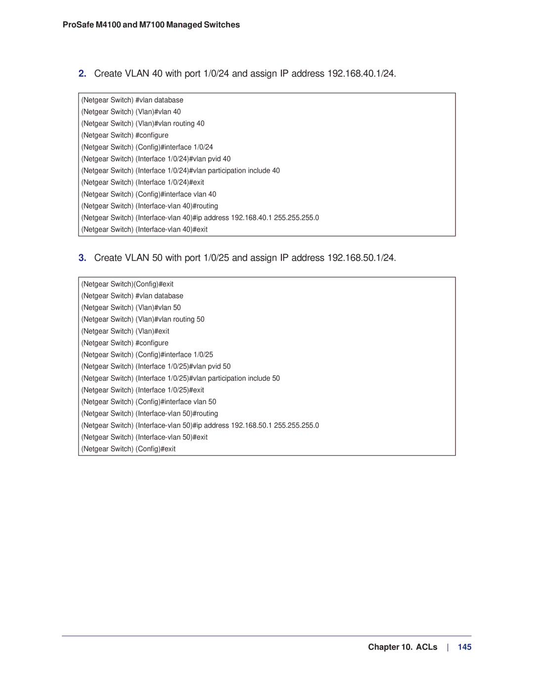 NETGEAR manual ProSafe M4100 and M7100 Managed Switches 