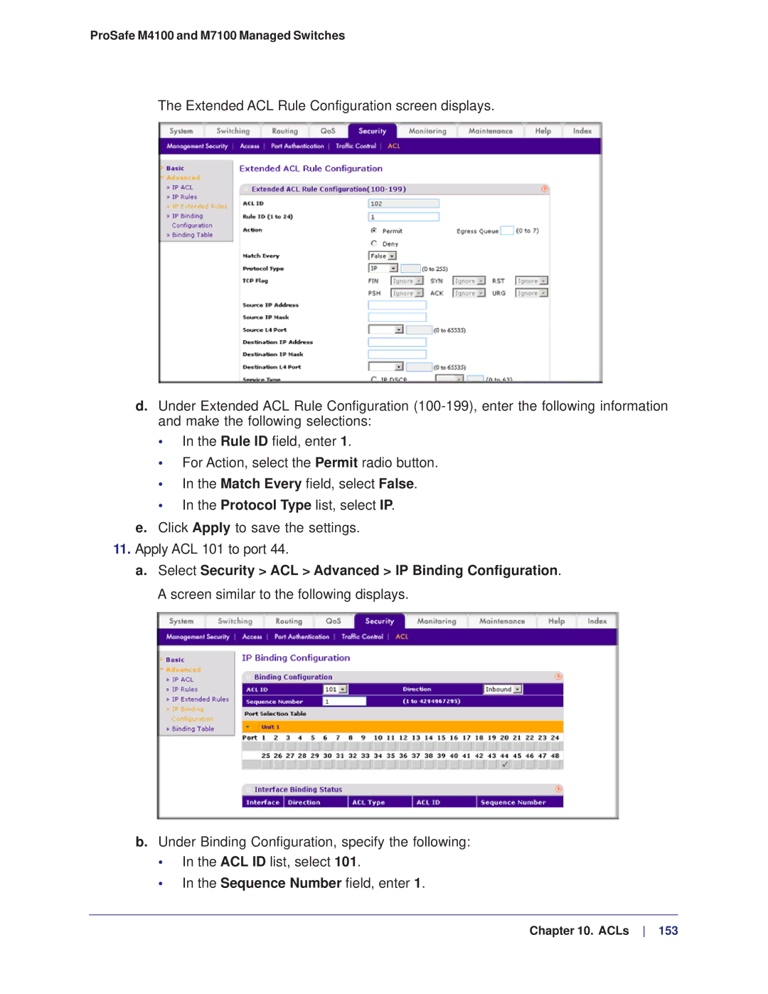 NETGEAR manual ProSafe M4100 and M7100 Managed Switches 