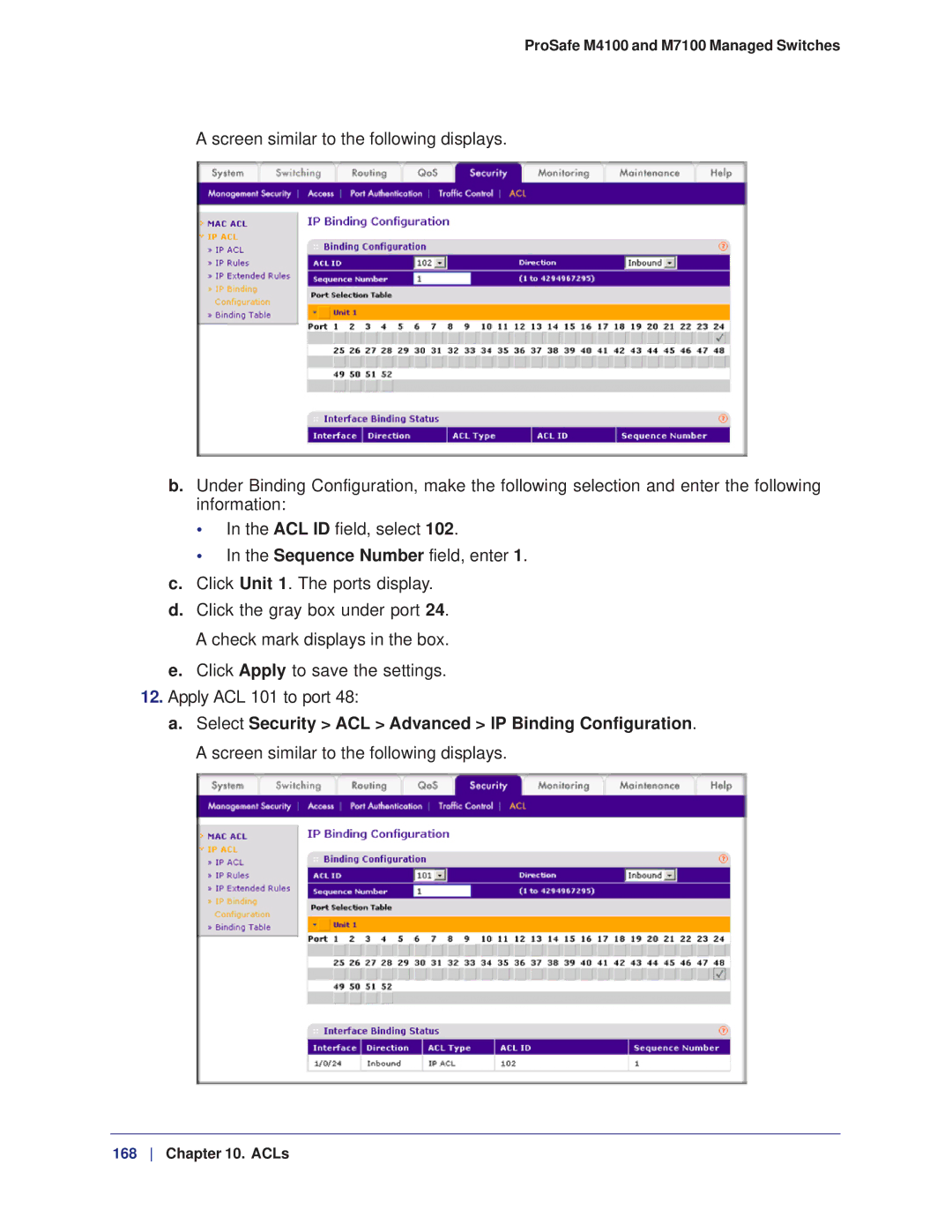 NETGEAR manual ProSafe M4100 and M7100 Managed Switches 