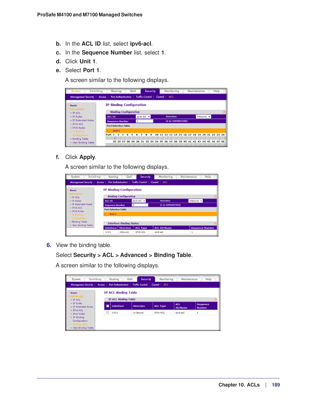 NETGEAR manual ProSafe M4100 and M7100 Managed Switches 