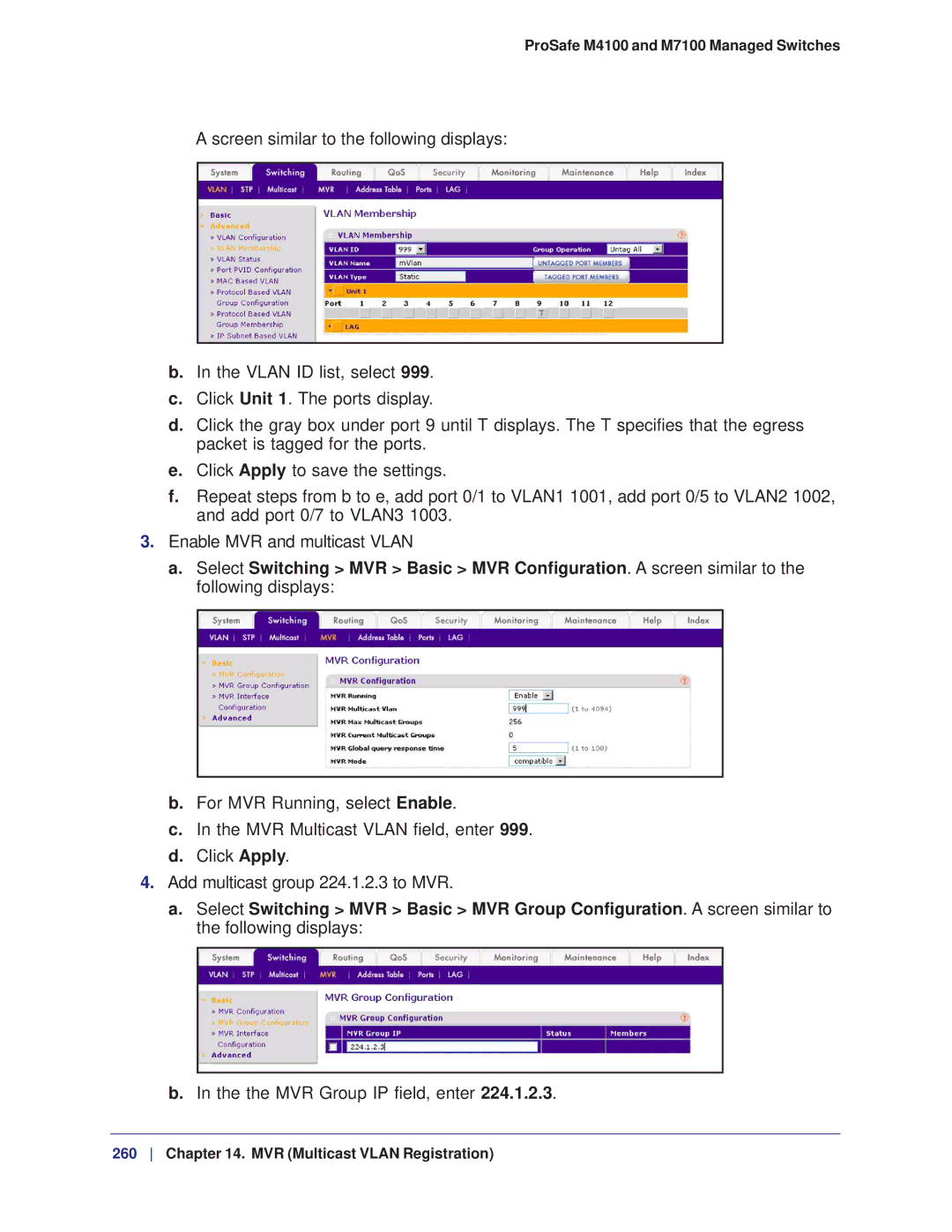 NETGEAR manual ProSafe M4100 and M7100 Managed Switches 