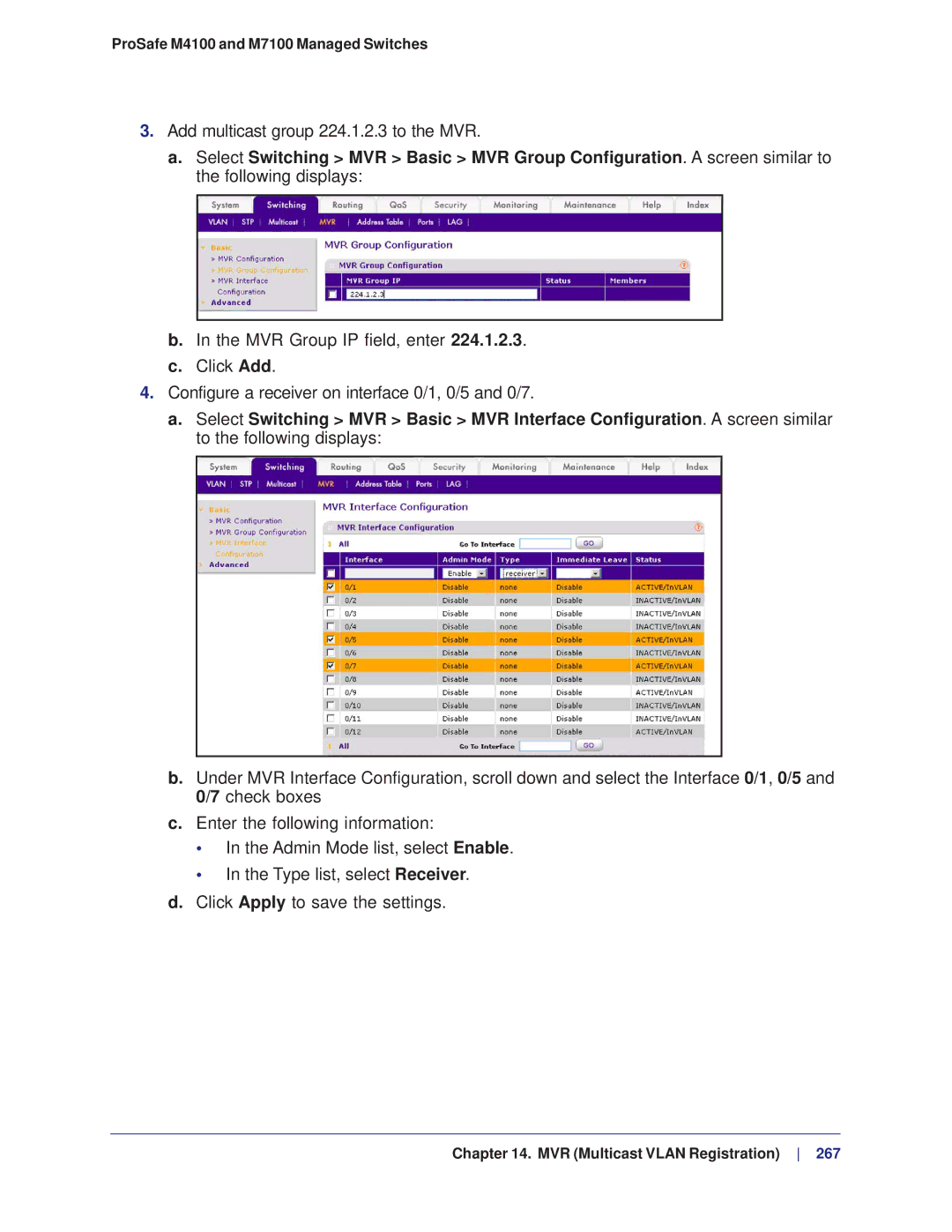 NETGEAR manual ProSafe M4100 and M7100 Managed Switches 