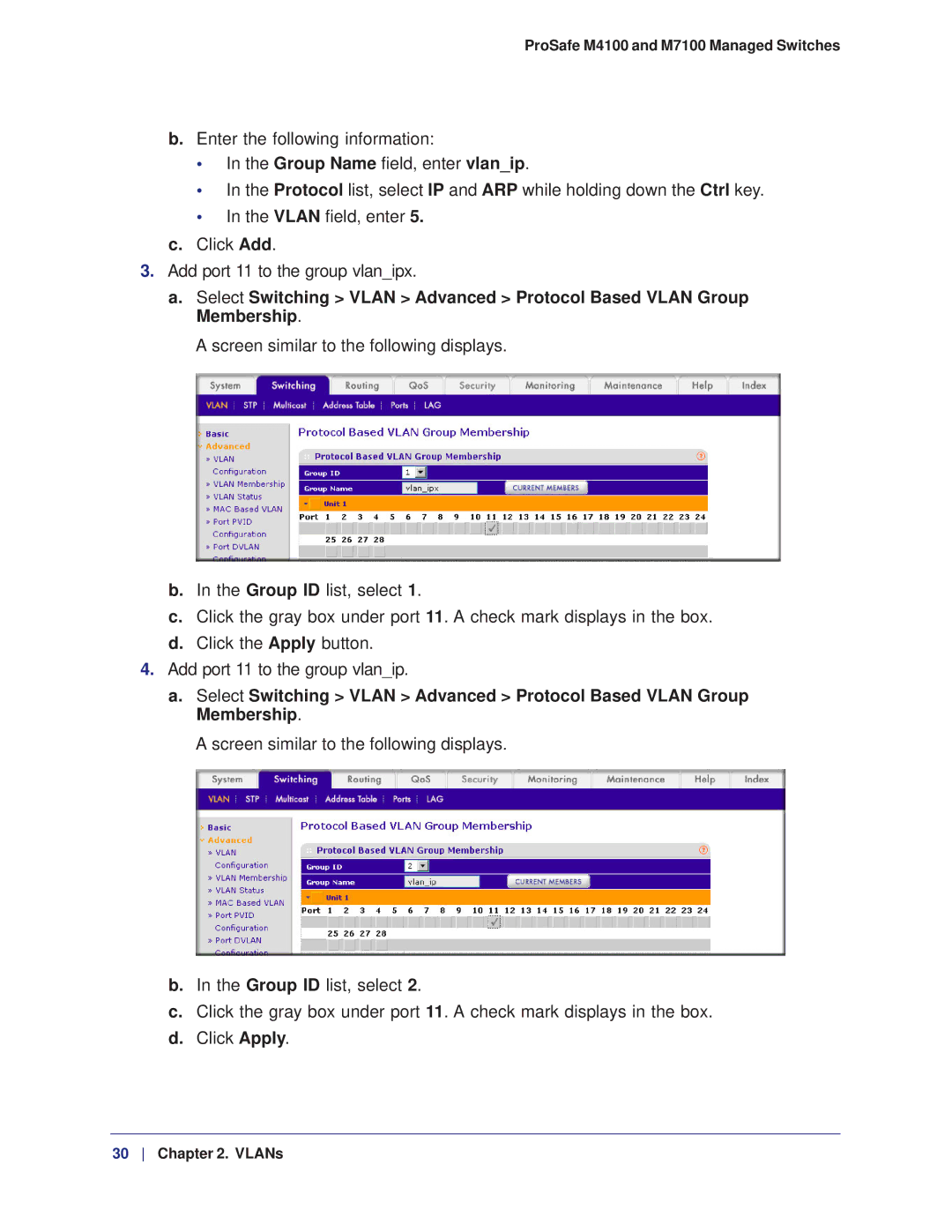 NETGEAR manual ProSafe M4100 and M7100 Managed Switches 