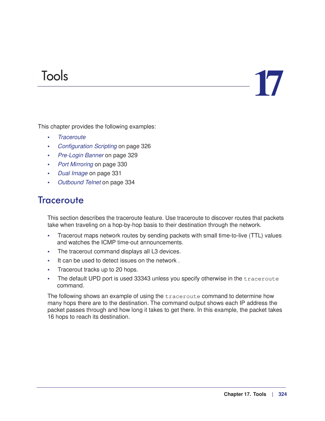 NETGEAR M7100, M4100 manual Tools, Traceroute 