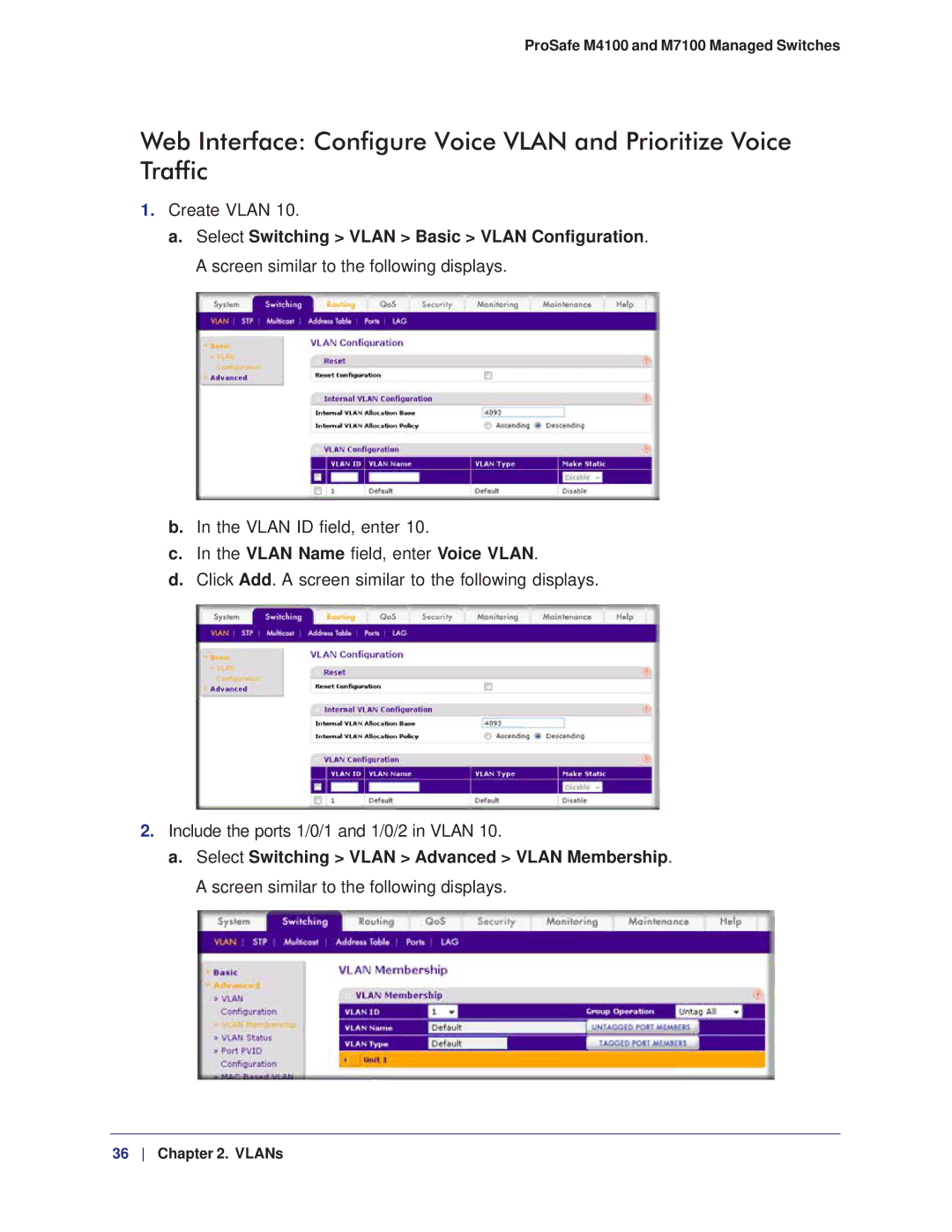 NETGEAR manual ProSafe M4100 and M7100 Managed Switches 