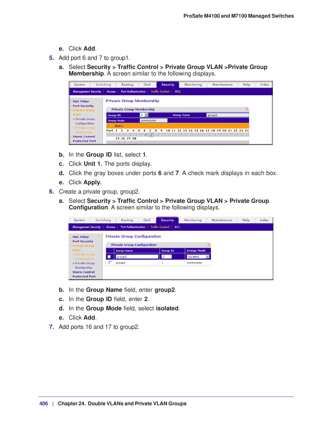 NETGEAR manual ProSafe M4100 and M7100 Managed Switches 