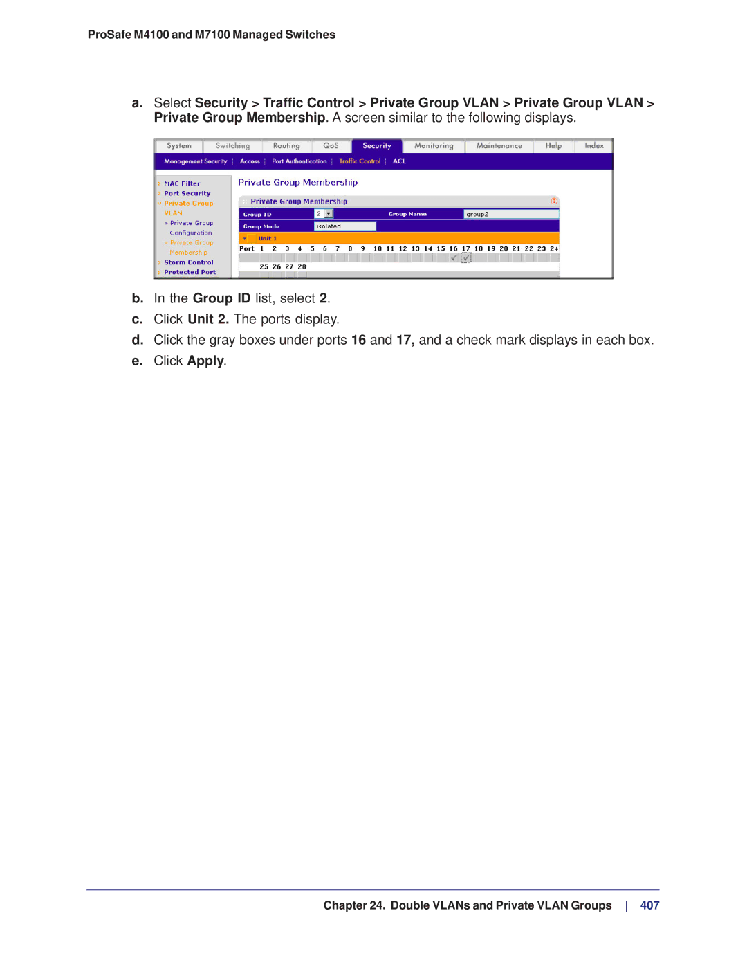 NETGEAR manual ProSafe M4100 and M7100 Managed Switches 