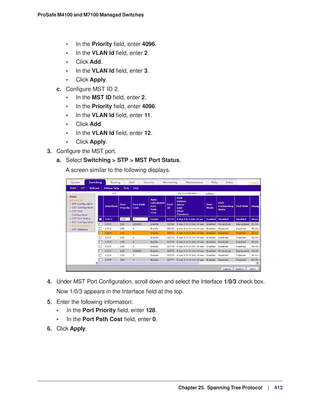 NETGEAR manual ProSafe M4100 and M7100 Managed Switches 