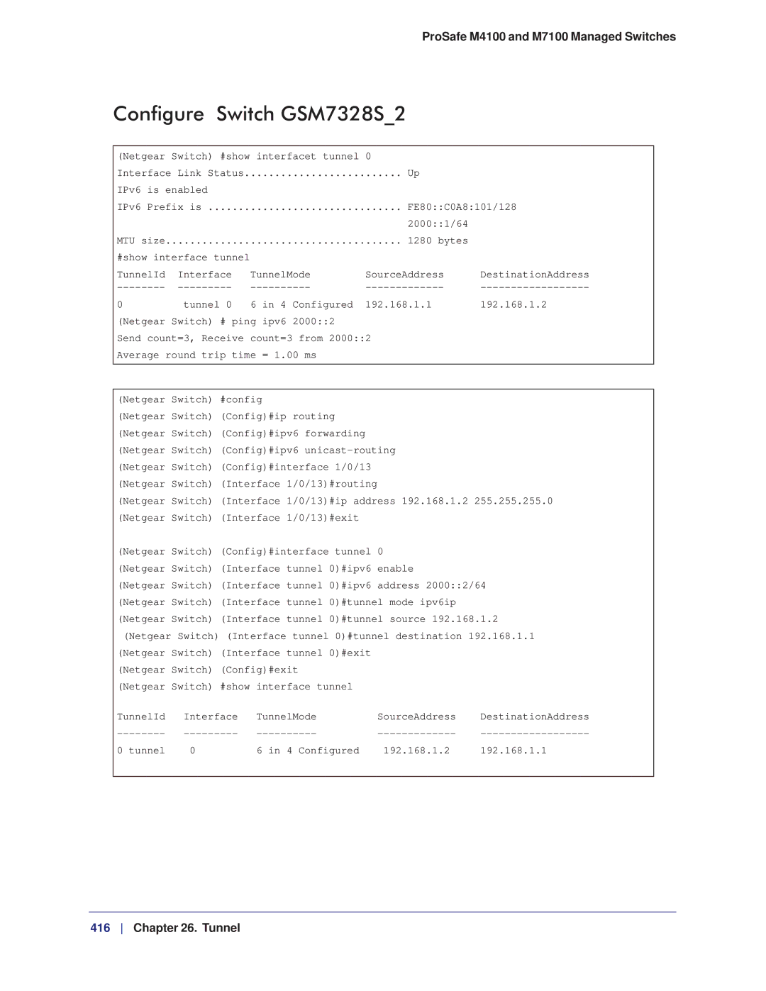 NETGEAR M7100, M4100 manual Configure Switch GSM7328S2 