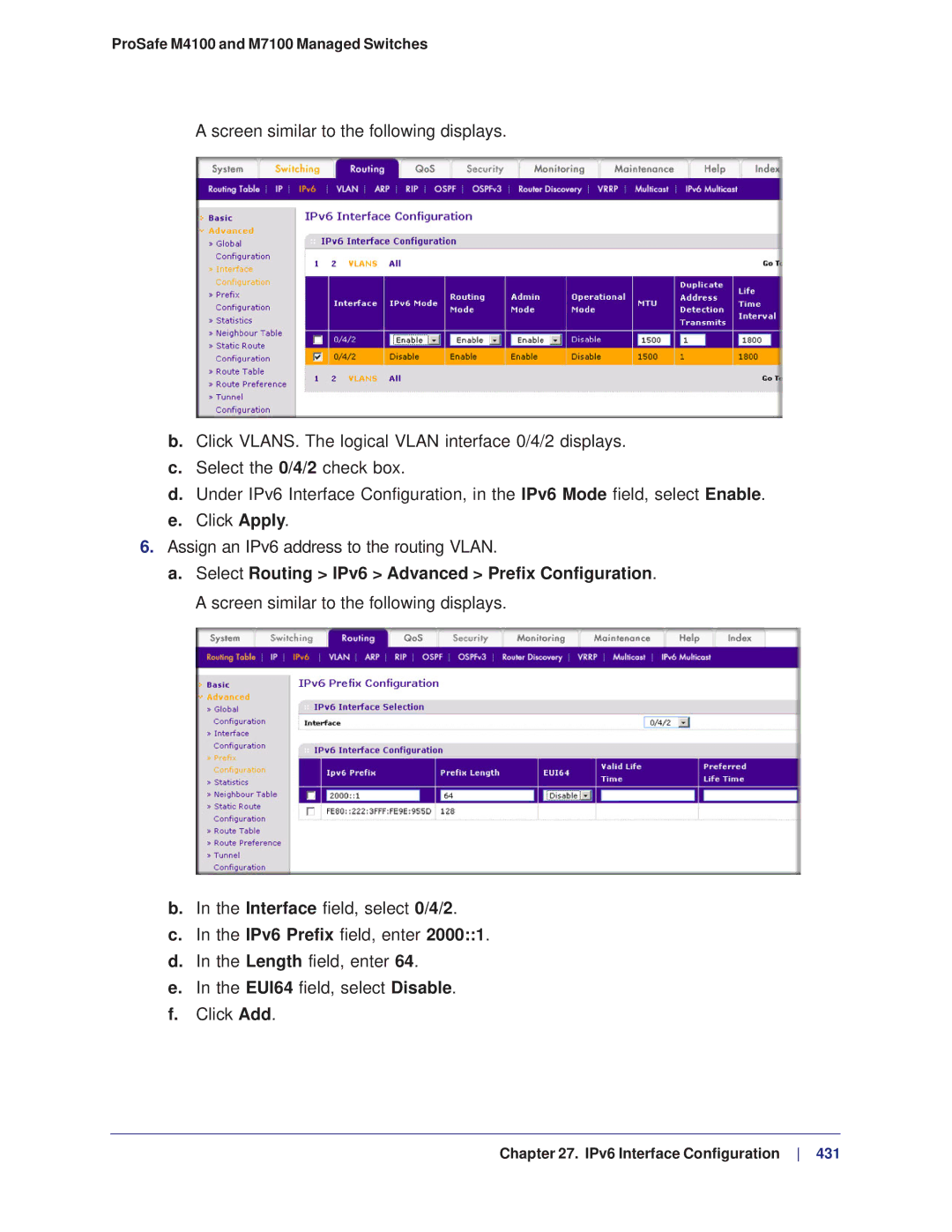 NETGEAR manual ProSafe M4100 and M7100 Managed Switches 