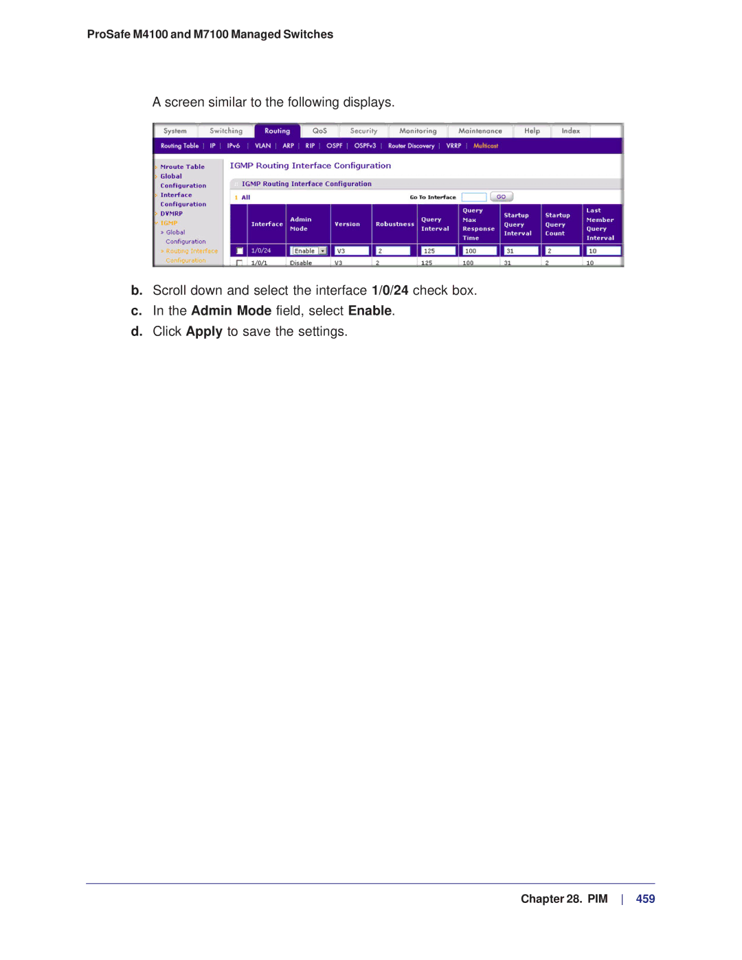 NETGEAR manual ProSafe M4100 and M7100 Managed Switches 