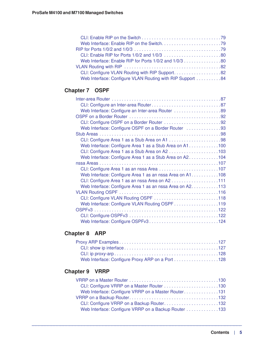 NETGEAR M4100, M7100 manual Ospf 