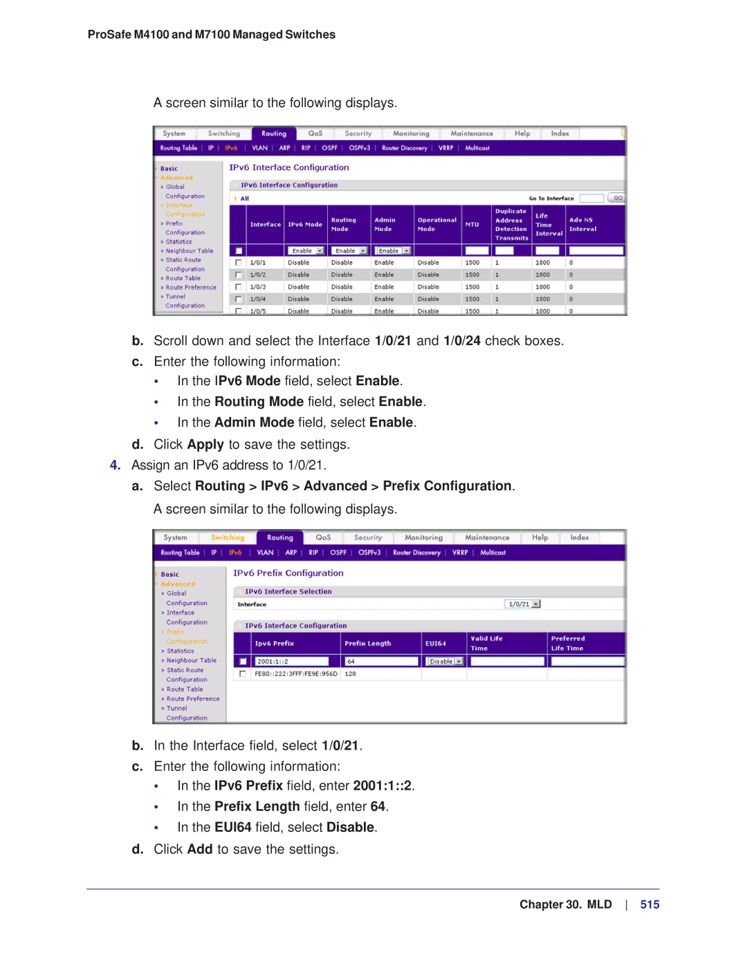 NETGEAR manual ProSafe M4100 and M7100 Managed Switches 