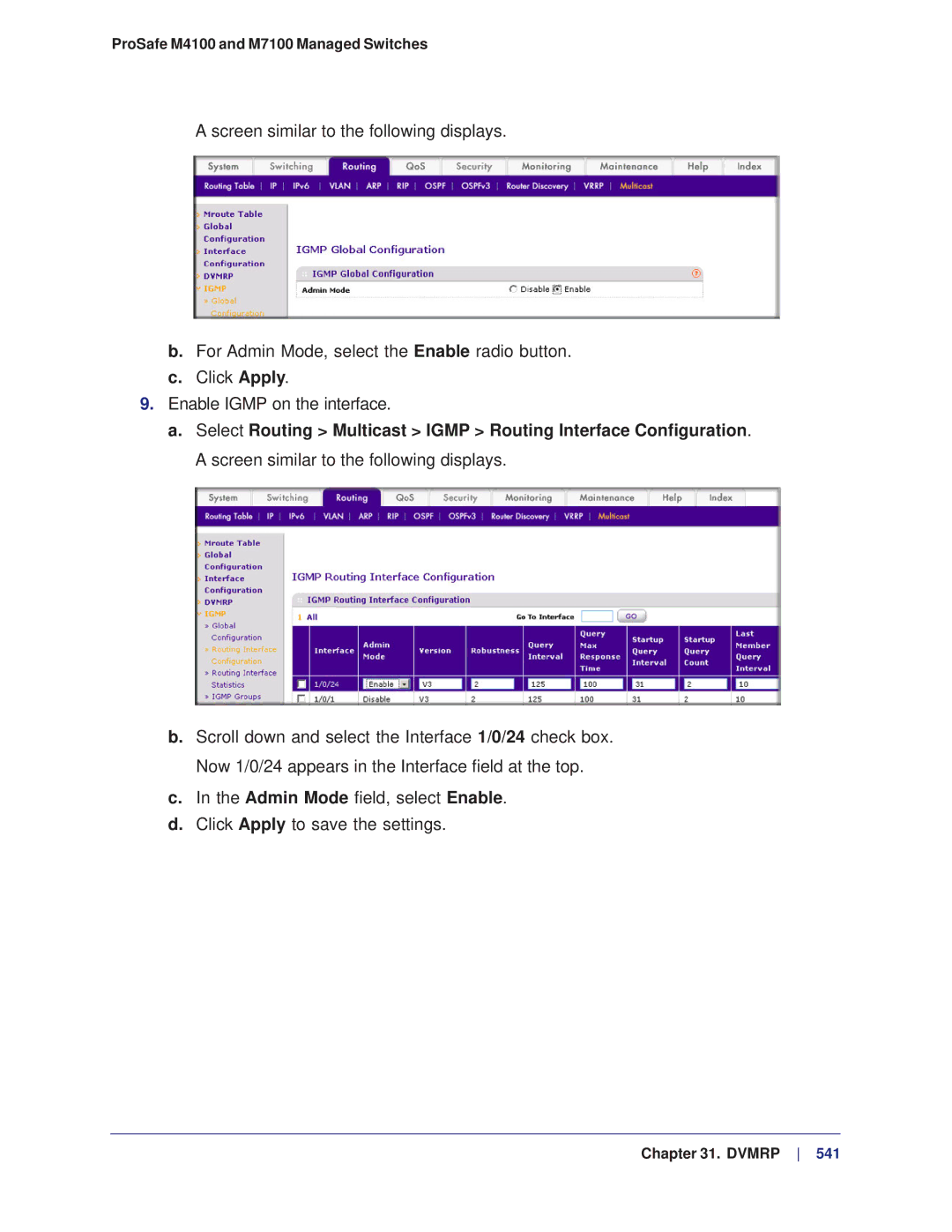 NETGEAR manual ProSafe M4100 and M7100 Managed Switches 