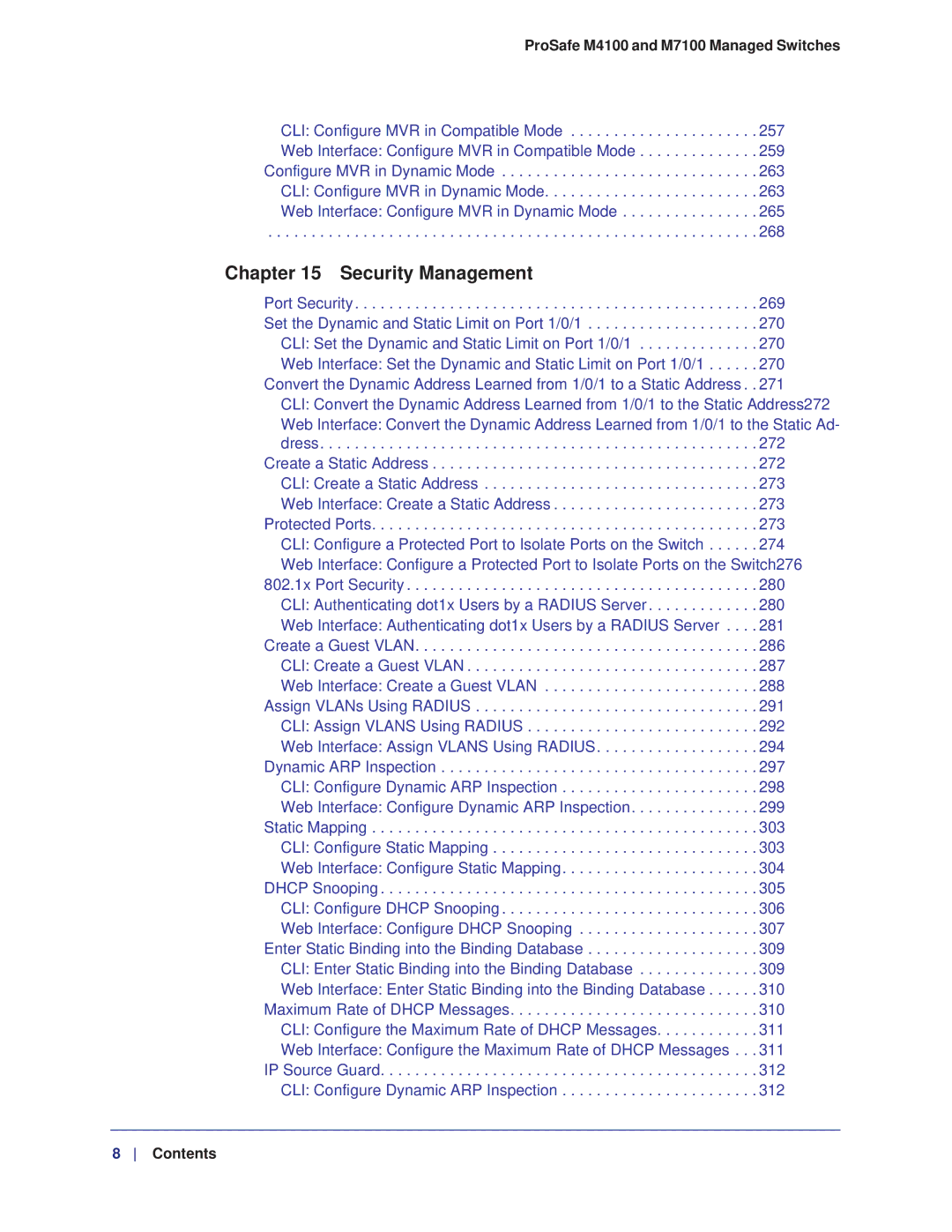 NETGEAR M7100, M4100 manual Security Management 