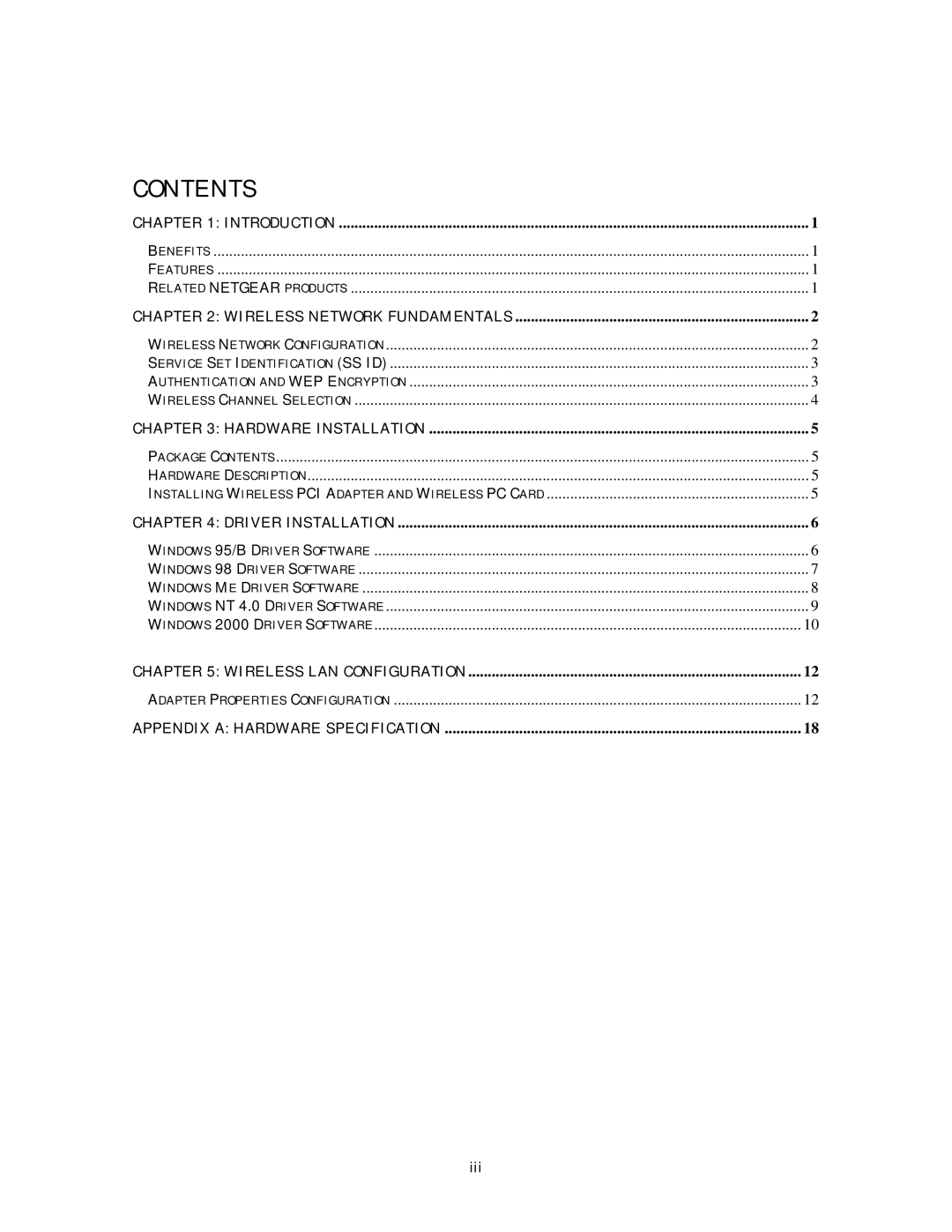 NETGEAR MA 301 manual Contents 