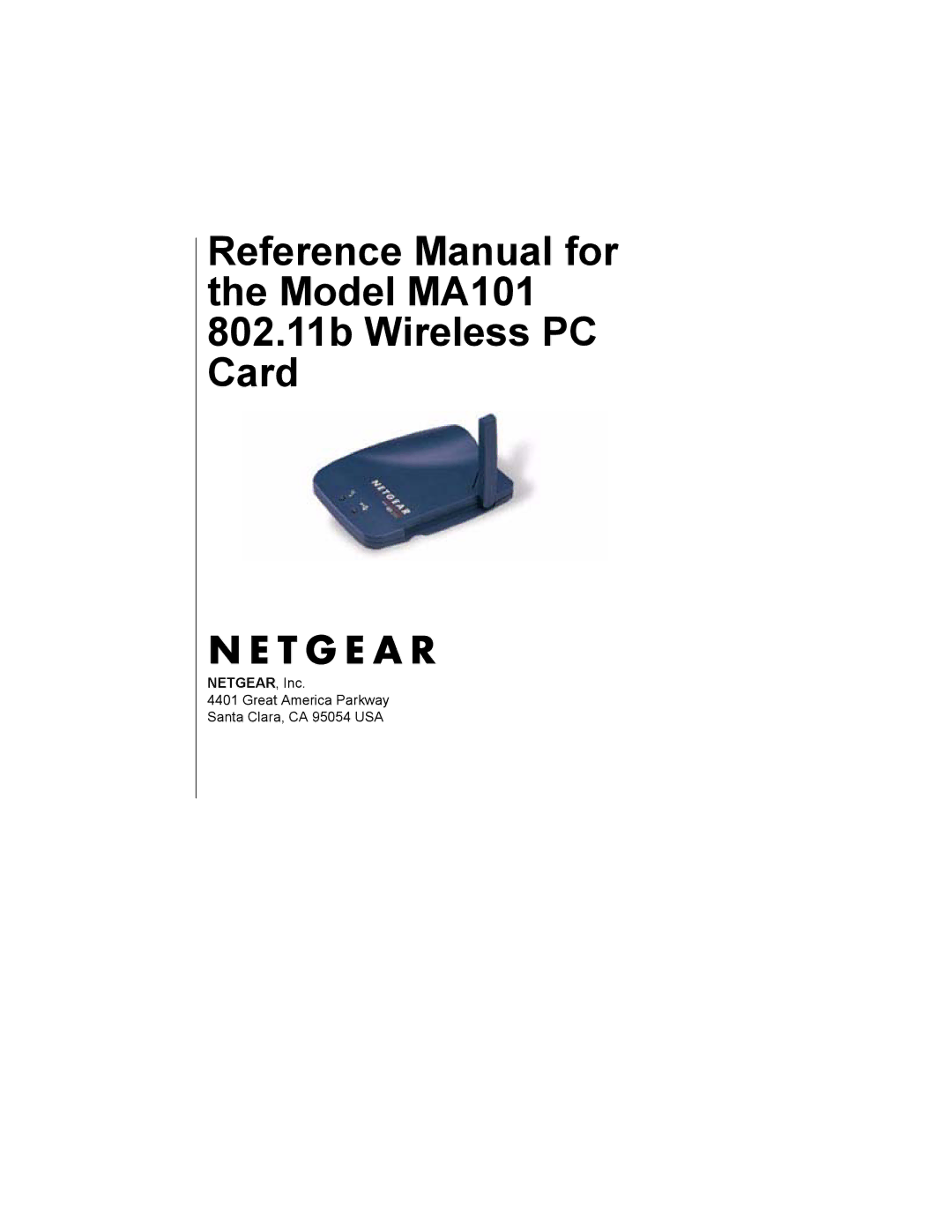 NETGEAR MA101 manual NETGEAR, Inc 