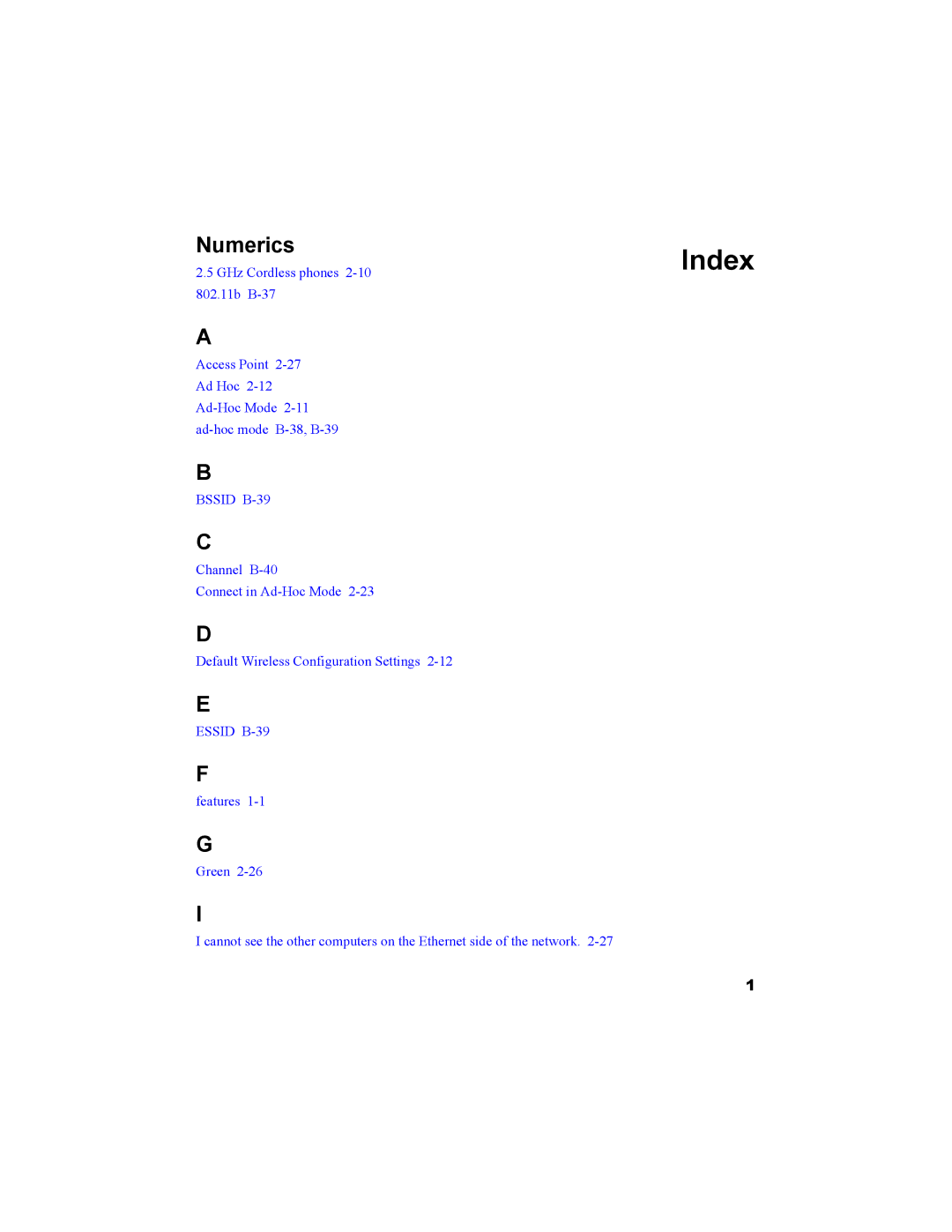 NETGEAR MA101 manual Index, Numerics 