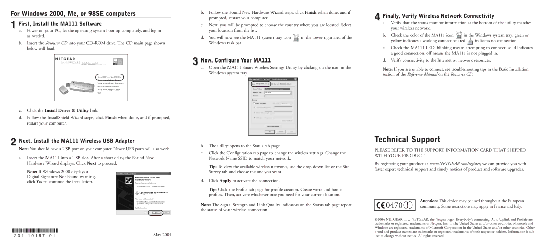 NETGEAR MA111 v2 manual For Windows 2000, Me, or 98SE computers, Now, Configure Your MA111 