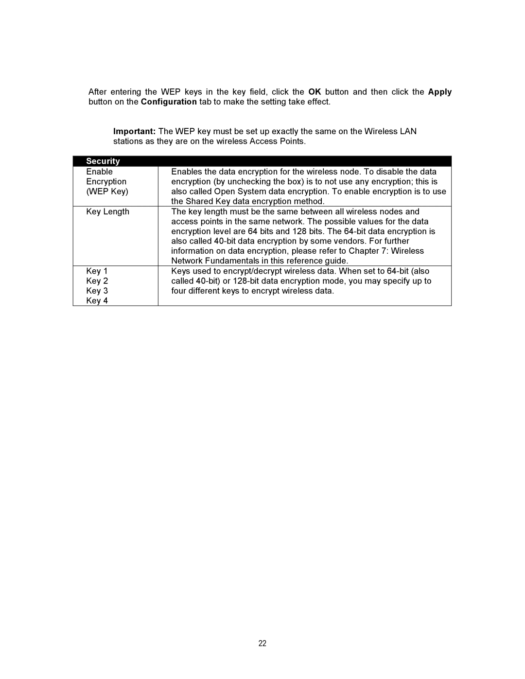 NETGEAR MA311 manual Security 