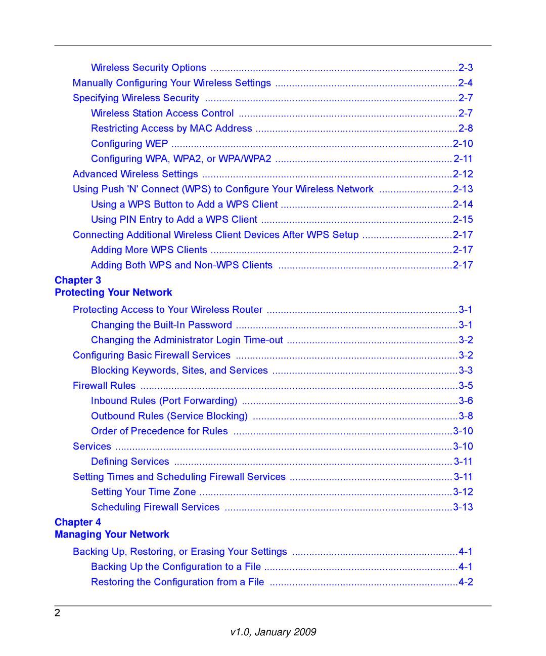 NETGEAR MBR624GU user manual Chapter Protecting Your Network 