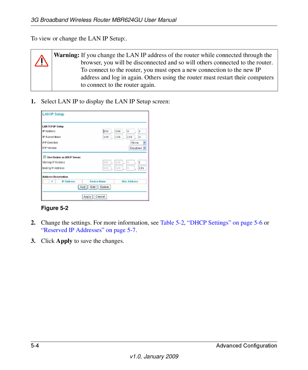 NETGEAR MBR624GU user manual V1.0, January 