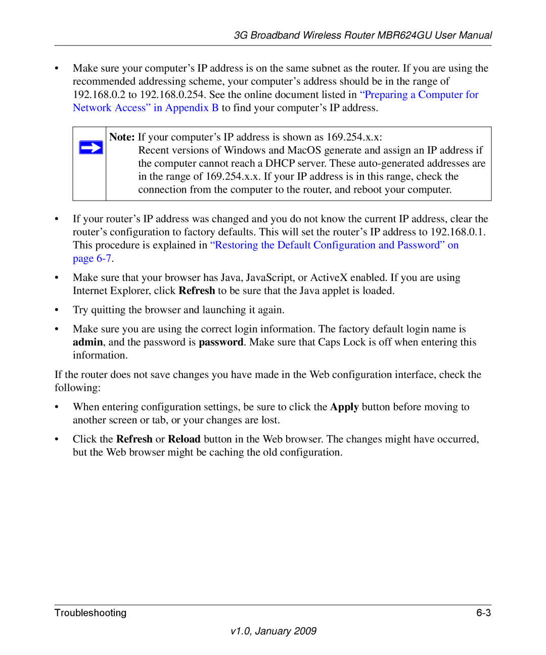 NETGEAR MBR624GU user manual V1.0, January 