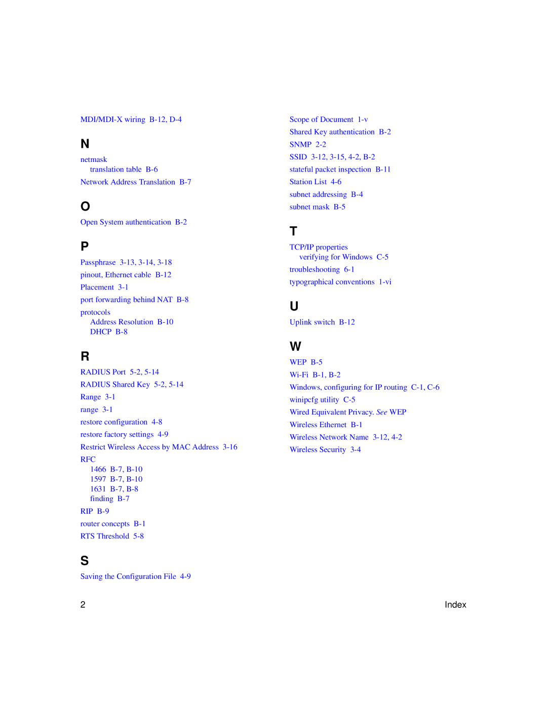 NETGEAR ME103 manual Rfc 