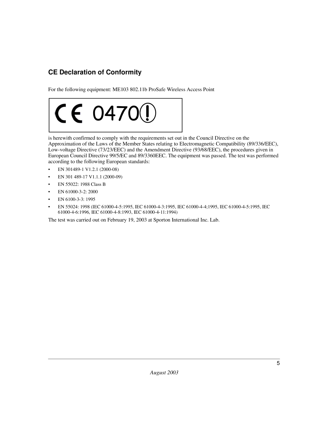 NETGEAR ME103 manual 0470 