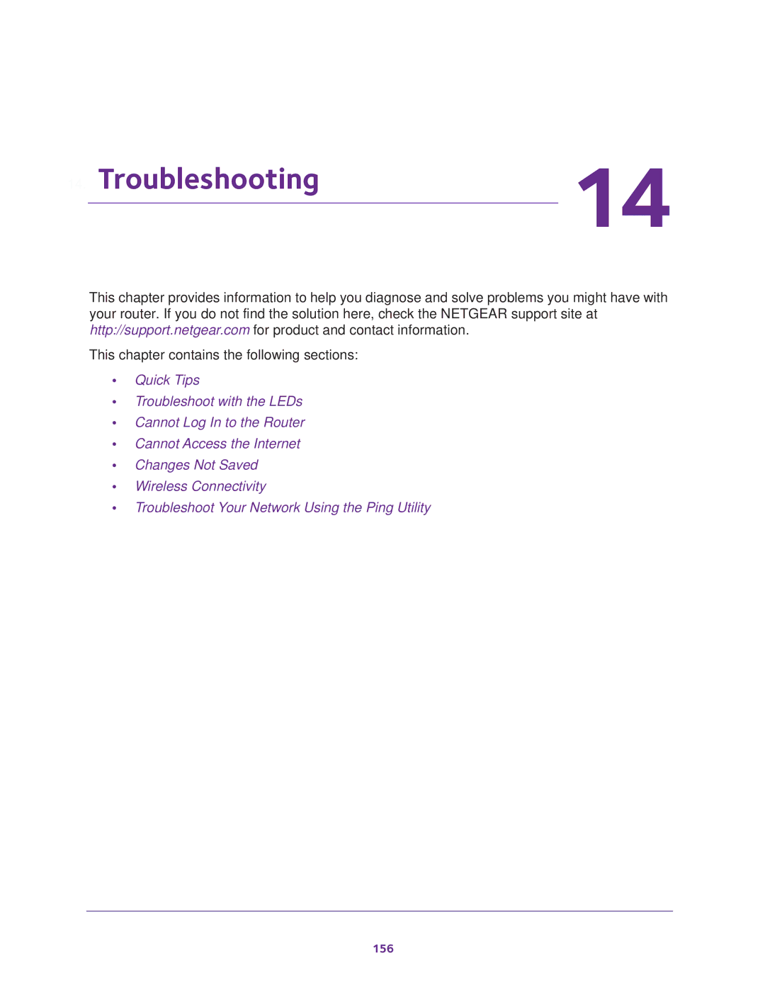 NETGEAR Model R7000 user manual Troubleshooting 