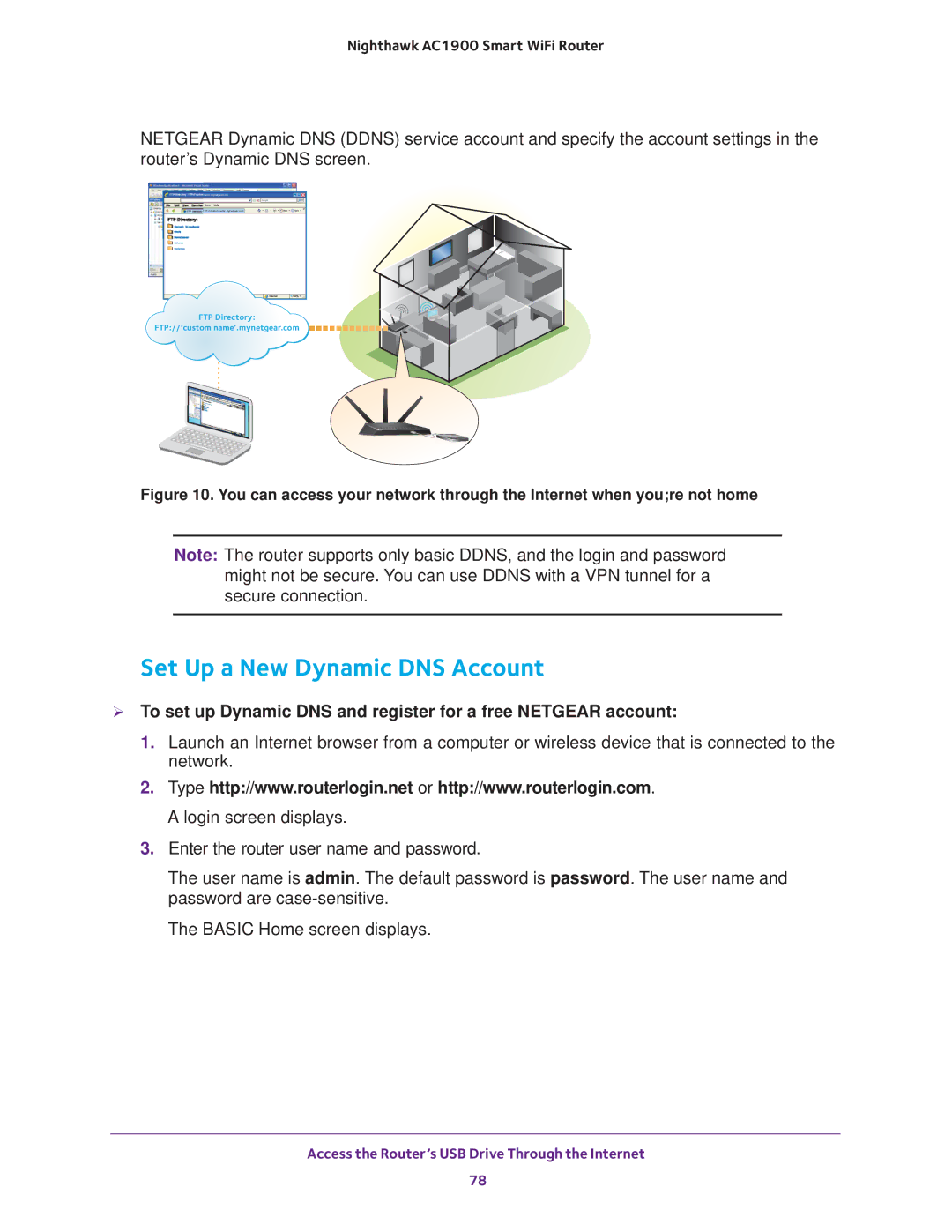 NETGEAR Model R7000 user manual Set Up a New Dynamic DNS Account 