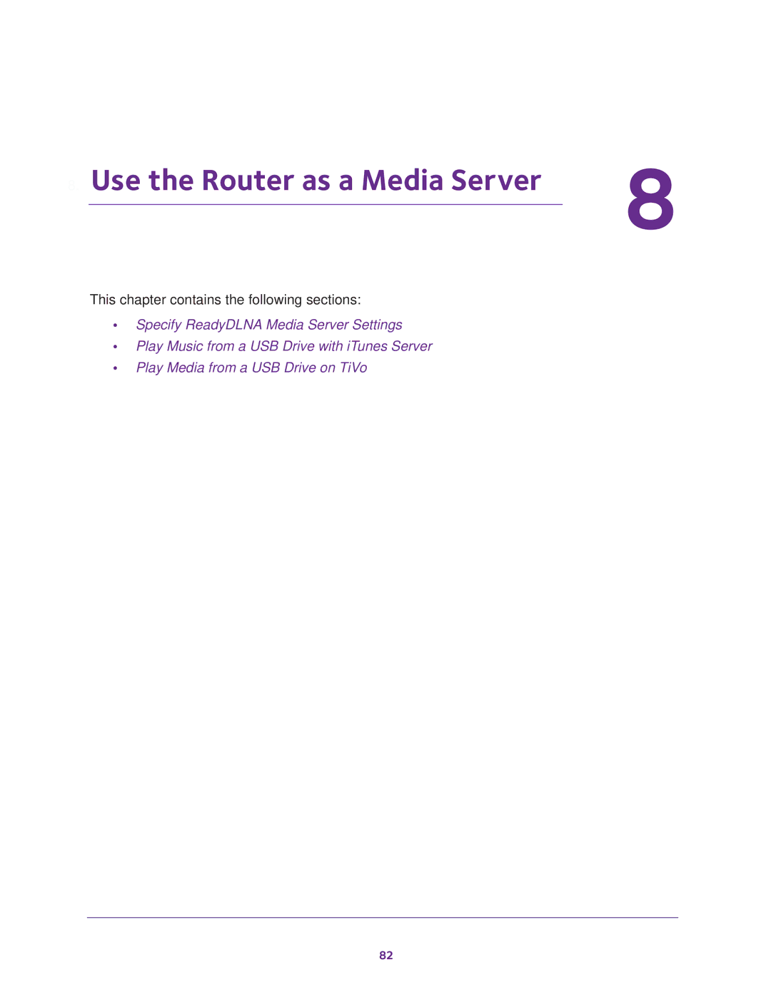 NETGEAR Model R7000 user manual Use the Router as a Media Server 