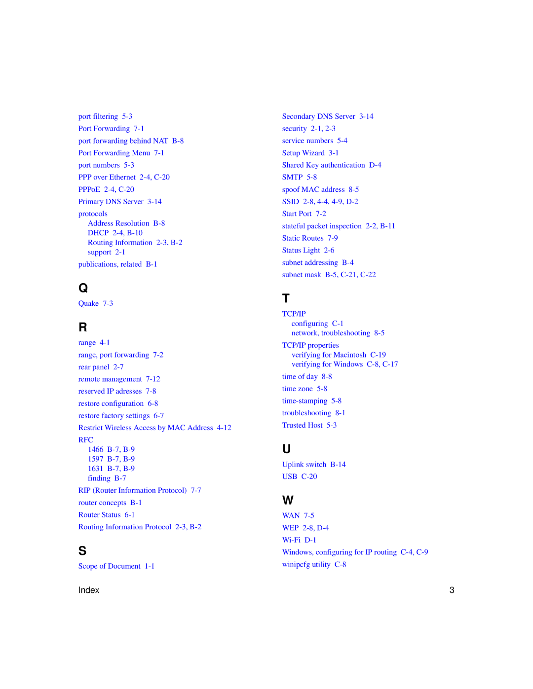 NETGEAR MR814 v3 manual Rfc 