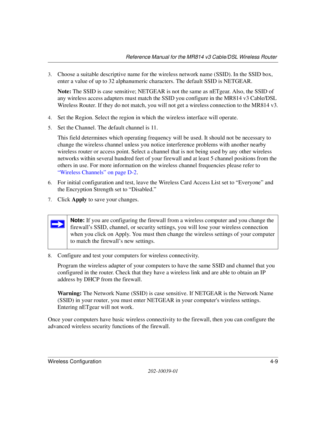 NETGEAR manual Reference Manual for the MR814 v3 Cable/DSL Wireless Router 