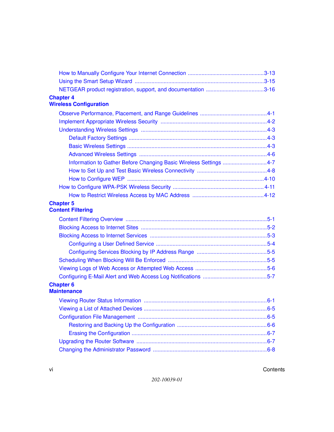 NETGEAR MR814 v3 manual Chapter Wireless Configuration 