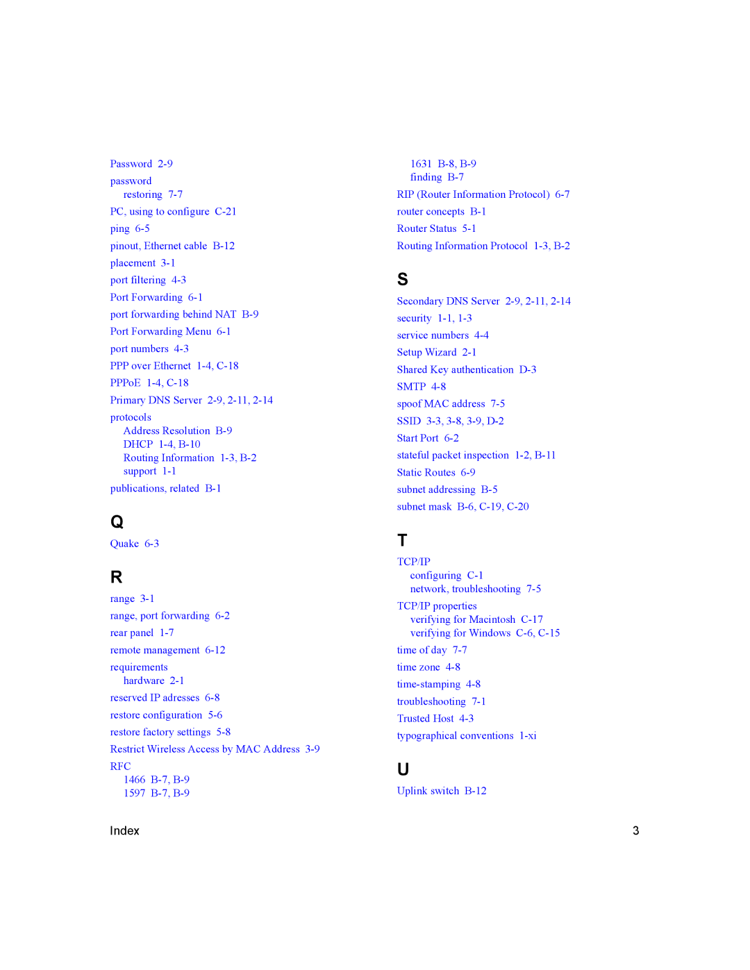 NETGEAR MR814v2 manual Rfc 