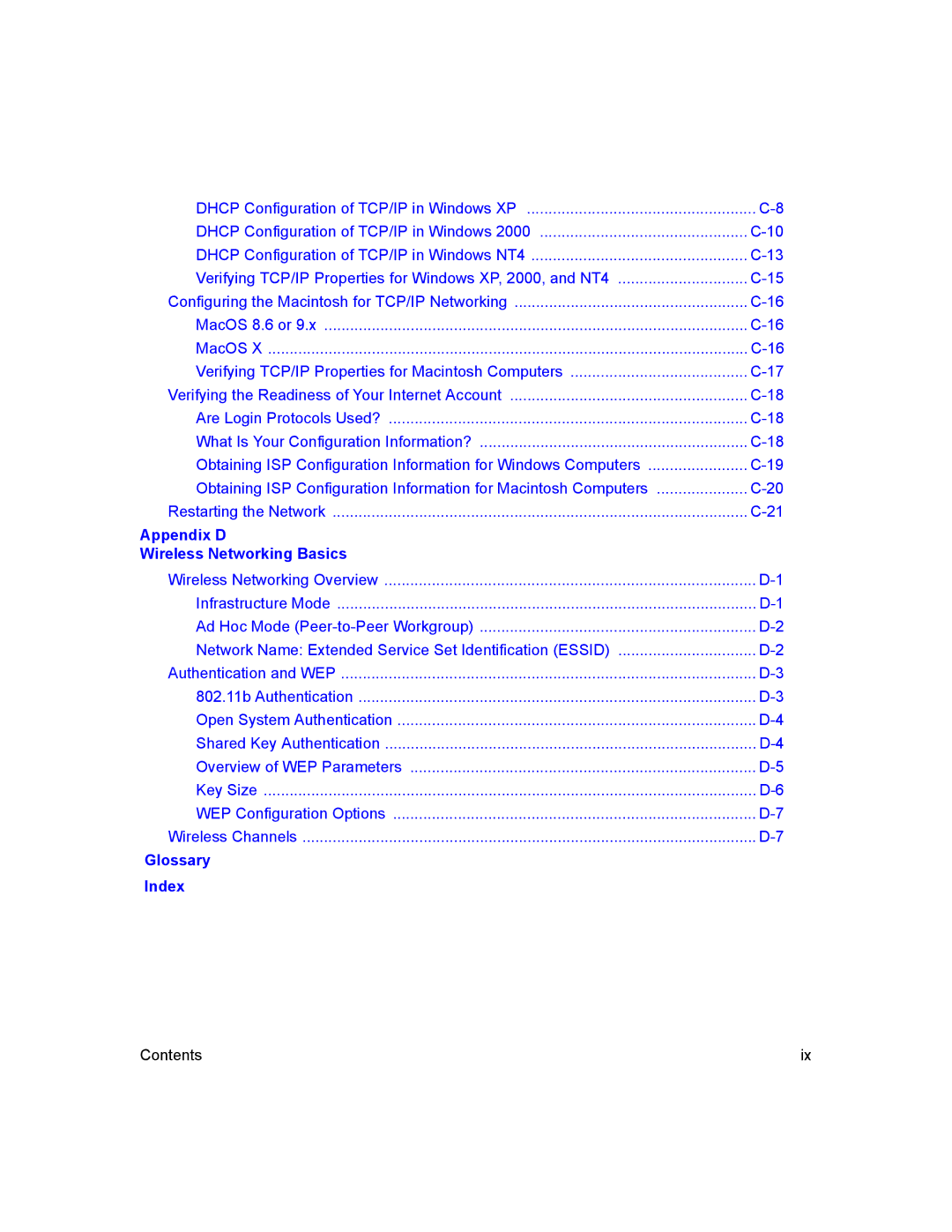 NETGEAR MR814v2 manual Glossary Index 