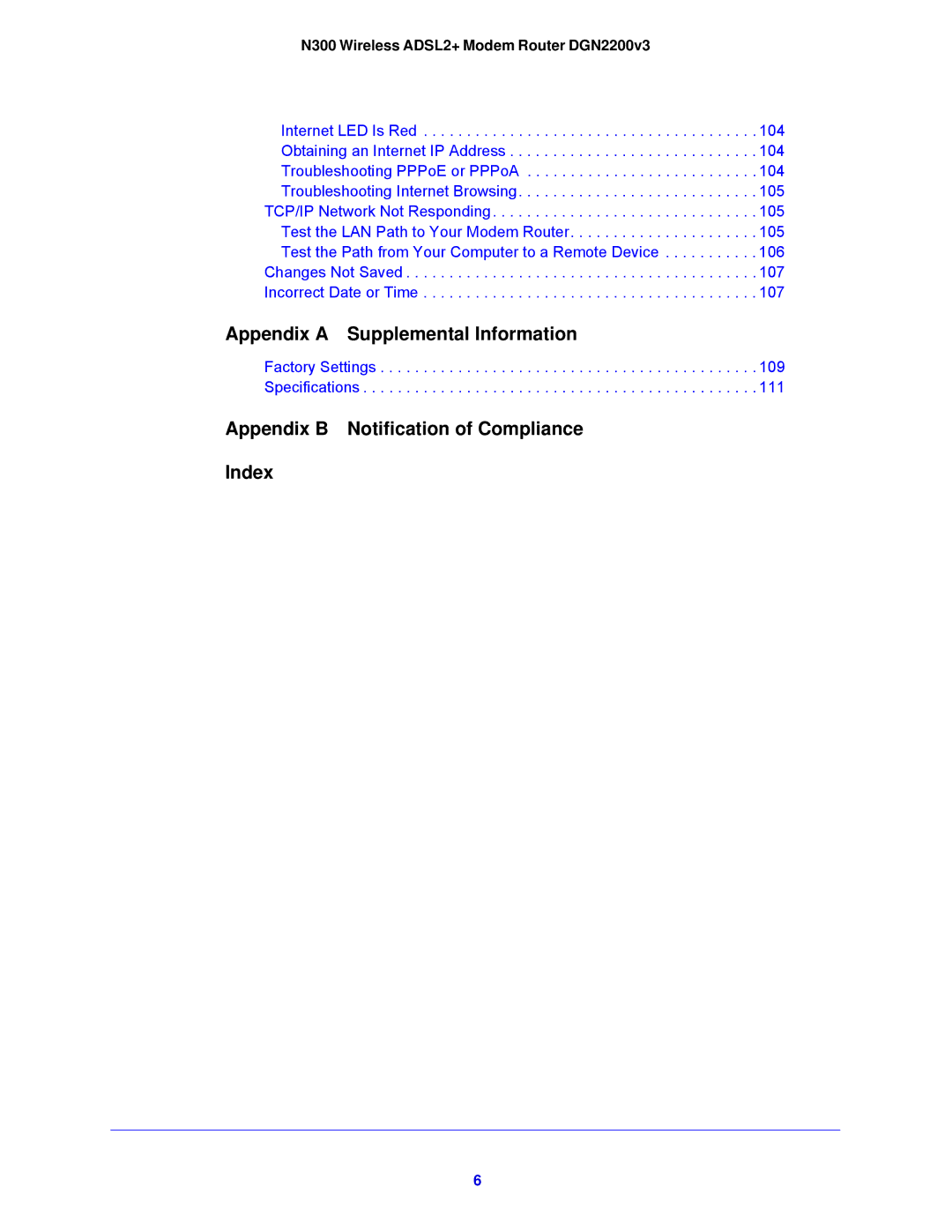 NETGEAR N300, DGN2200V3 user manual Appendix a Supplemental Information 