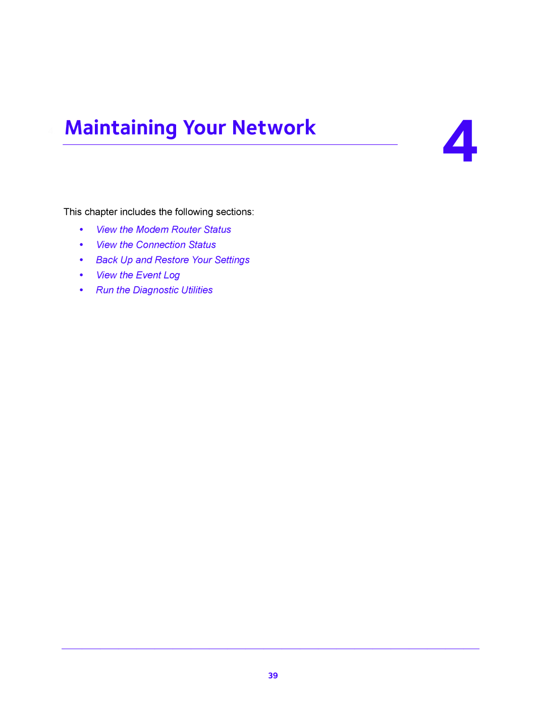 NETGEAR N450/CG3000Dv2 user manual Maintaining Your Network 