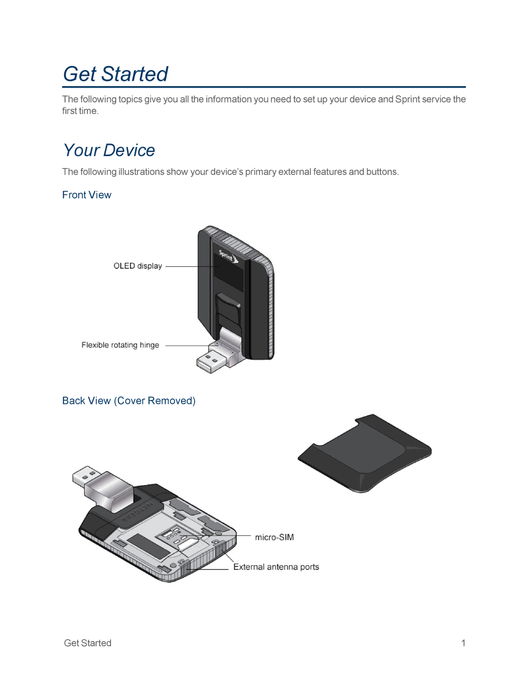 NETGEAR NETGEAR 341U manual Get Started, Your Device 