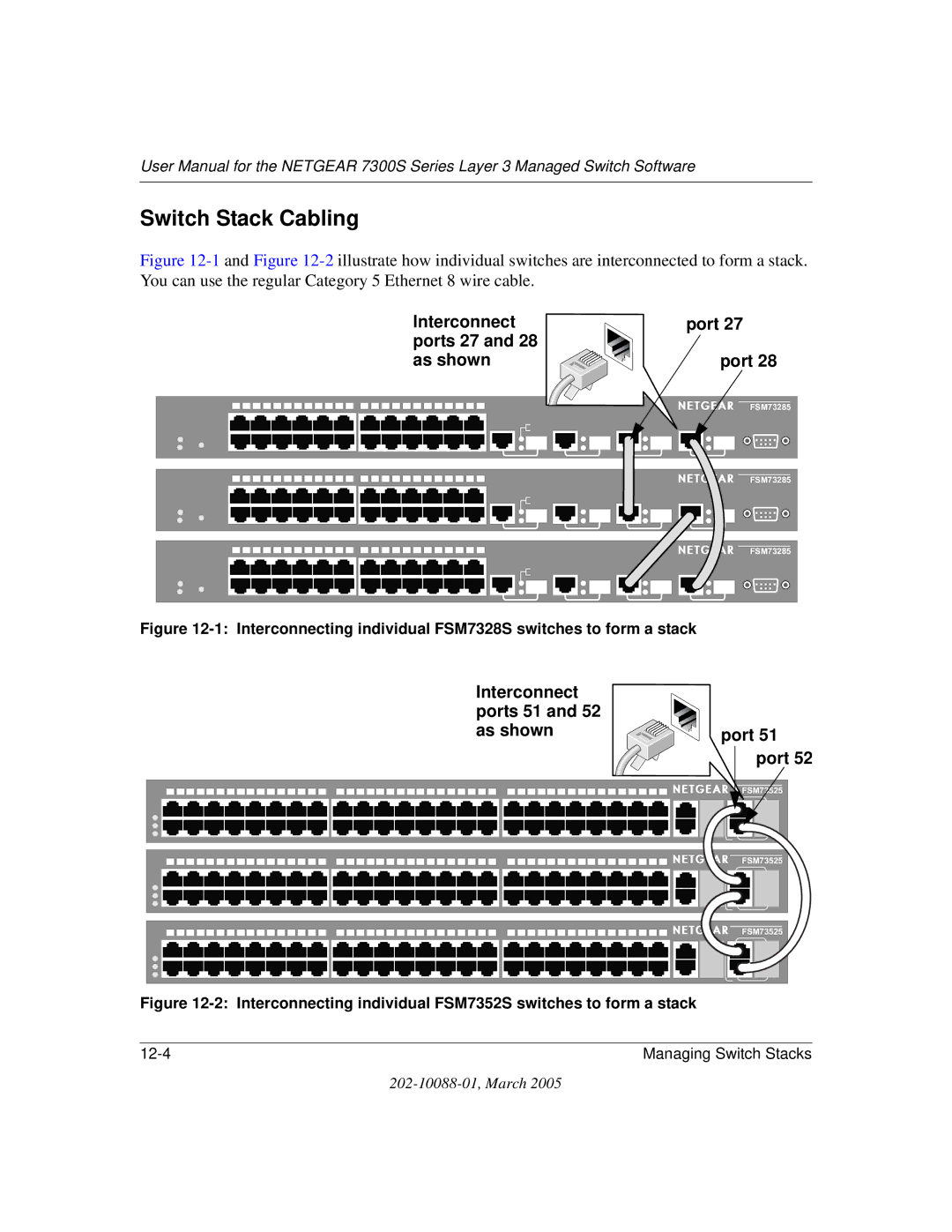 NETGEAR NETGEAR user manual Interconnect Ports 51 As shown 