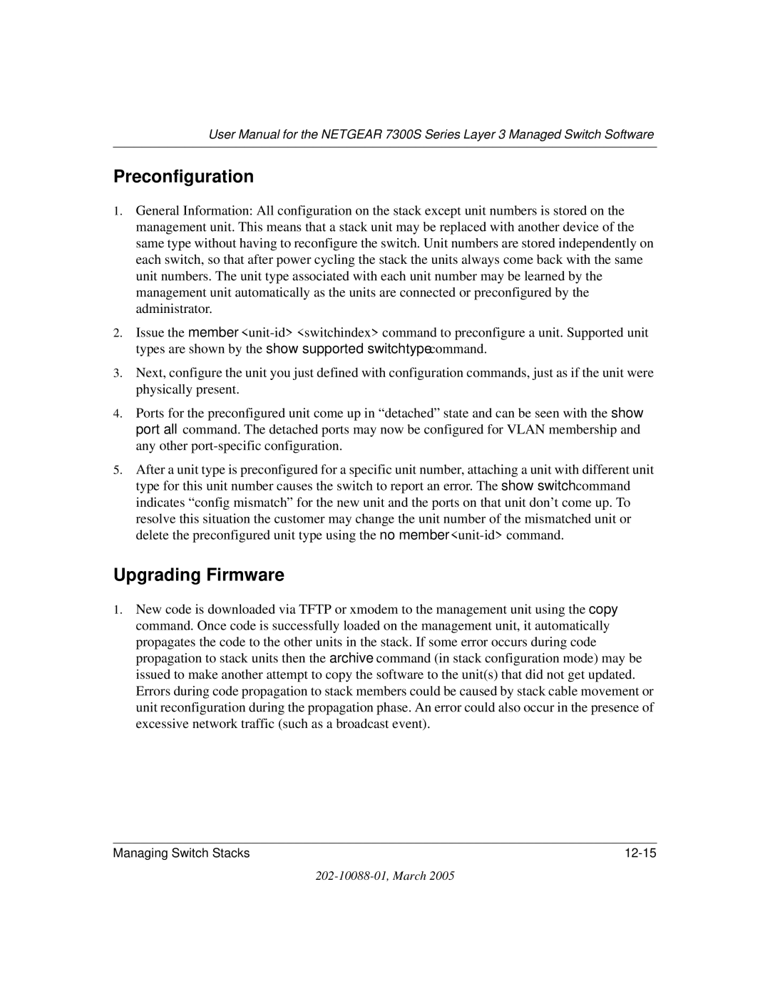 NETGEAR NETGEAR user manual Preconfiguration, Upgrading Firmware 