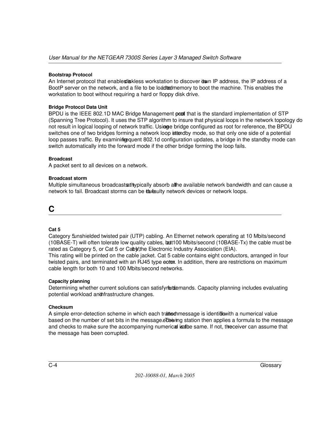 NETGEAR NETGEAR user manual Packet sent to all devices on a network 