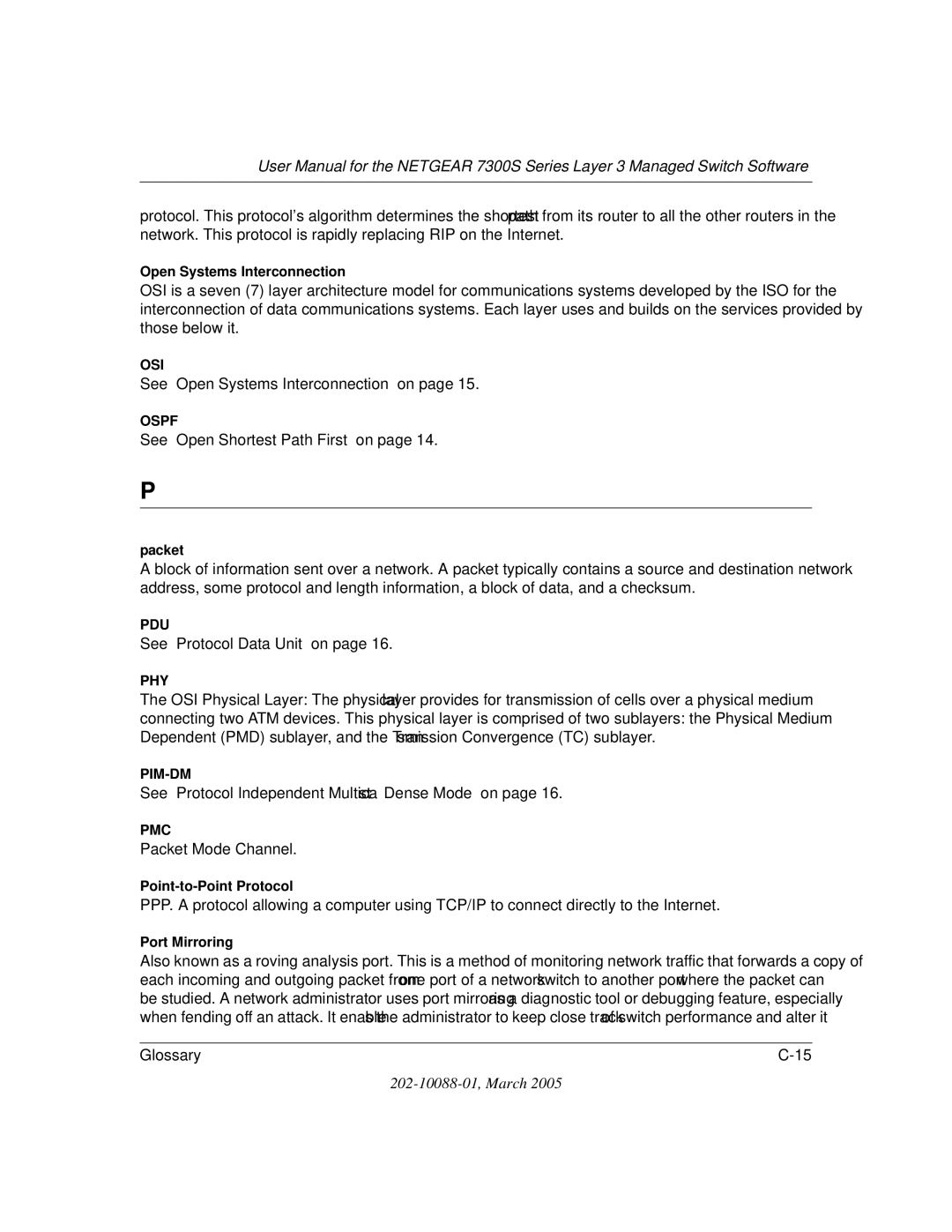 NETGEAR NETGEAR user manual See Open Systems Interconnection on 