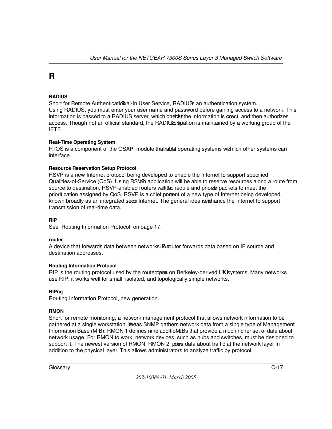 NETGEAR NETGEAR user manual See Routing Information Protocol on 