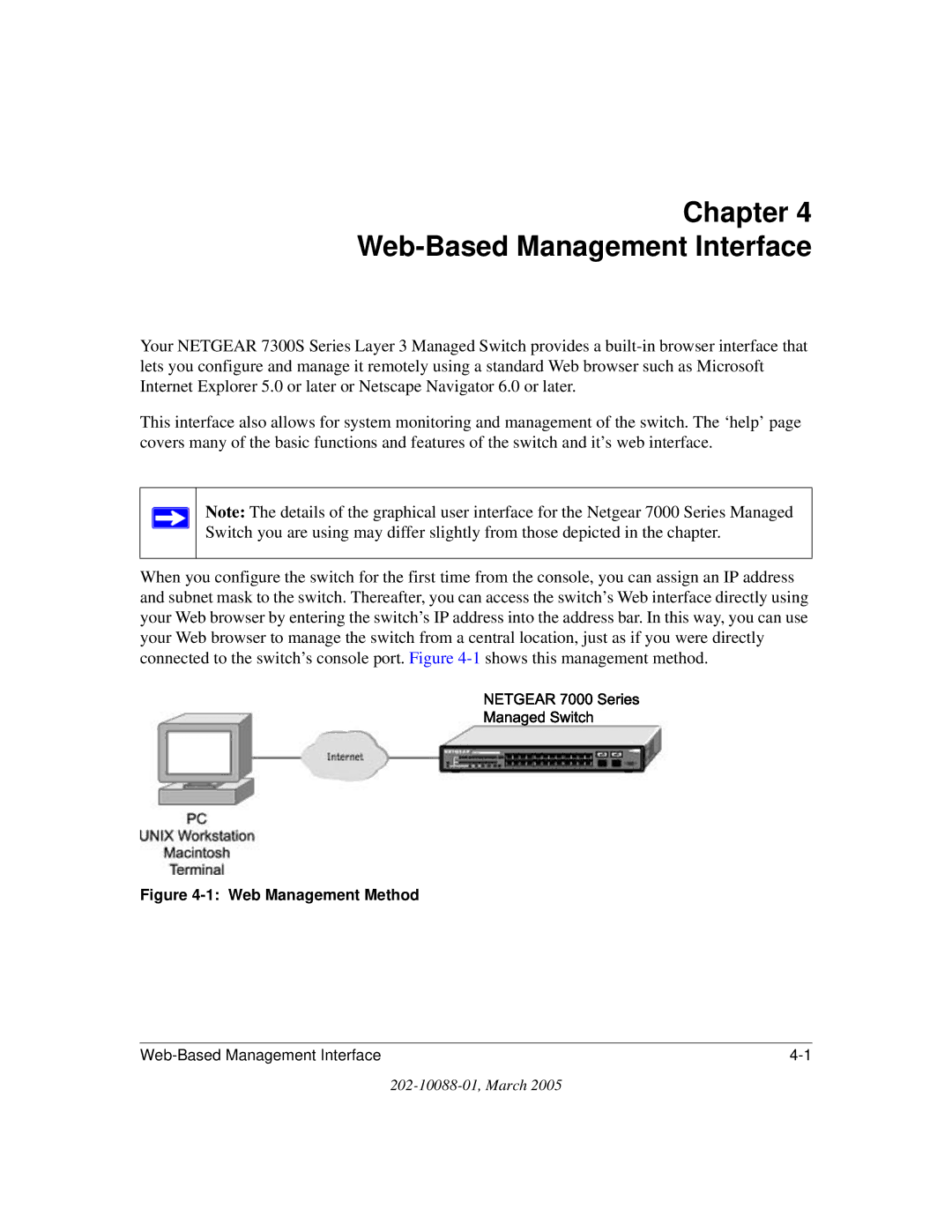 NETGEAR NETGEAR user manual Chapter Web-Based Management Interface 