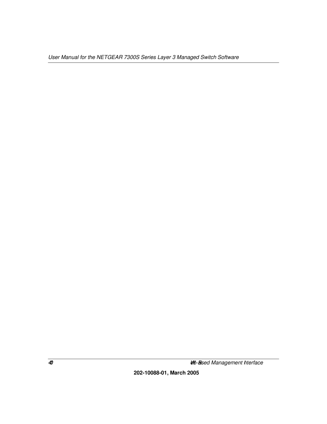 NETGEAR NETGEAR user manual Web-Based Management Interface 