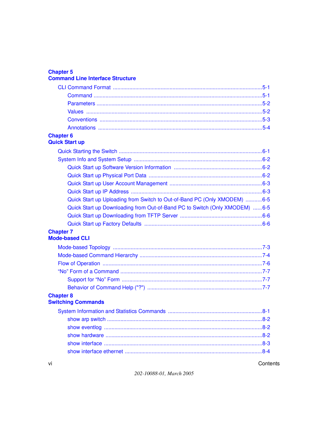 NETGEAR NETGEAR user manual Chapter Command Line Interface Structure 