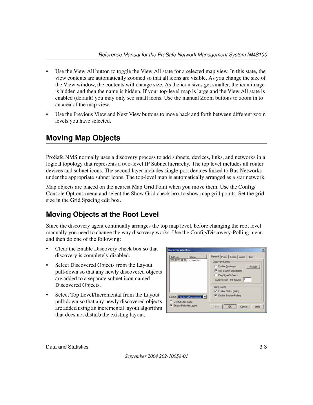 NETGEAR NMS100 manual Moving Map Objects, Moving Objects at the Root Level 